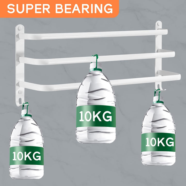 Handtuchhalter, Ohne Bohren Handtuchstange,Aluminium Selbstklebend Badetuchhalter, Wand 3-Stöckig Ha