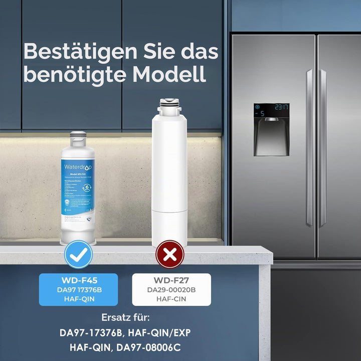 Waterdrop DA97-17376B NSF Zertifiziert Kühlschrank Wasserfilter, Ersatz für Samsung® HAF-QIN/EXP, DA