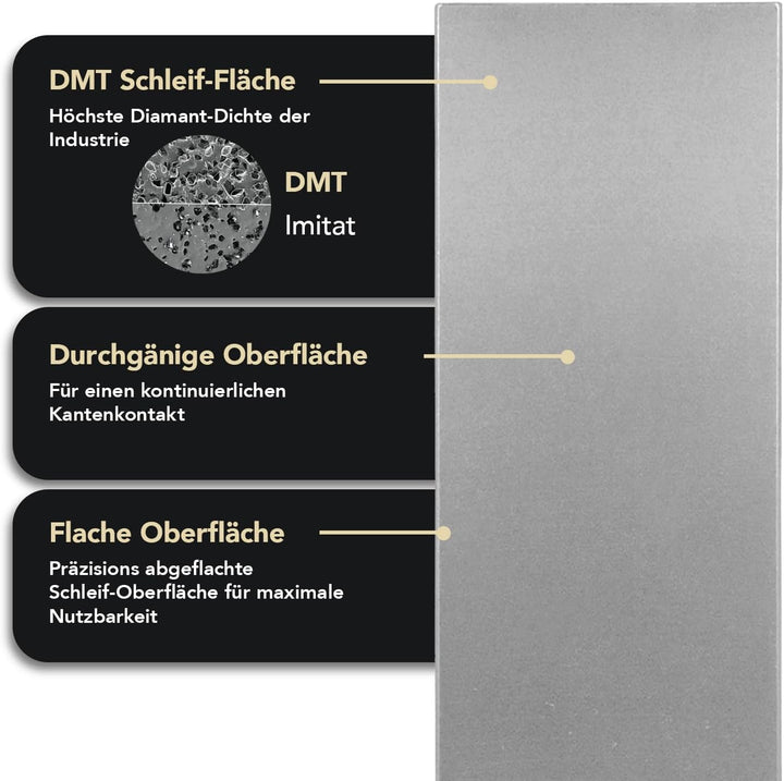 DMT Dia-Sharp Diamant-Schleifstein, extra-fein, 29.2cm / 11.5 Zoll, 1 Stück, D11E, Extra-Fein
