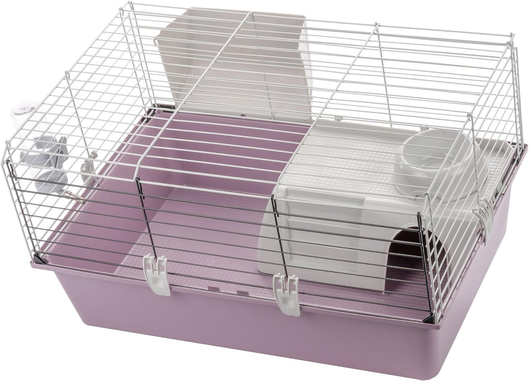 Ferplast Meerschweinchenkäfig, Kleintierkäfig, CAVIE 15 Kleintierzubehör inklusive, 70 x 47 x h 38 c
