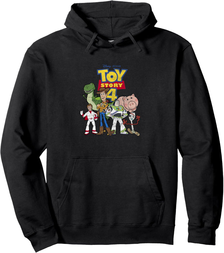 Disney Pixar Toy Story 4 New Group Shot Movie Logo Poster Pullover Hoodie