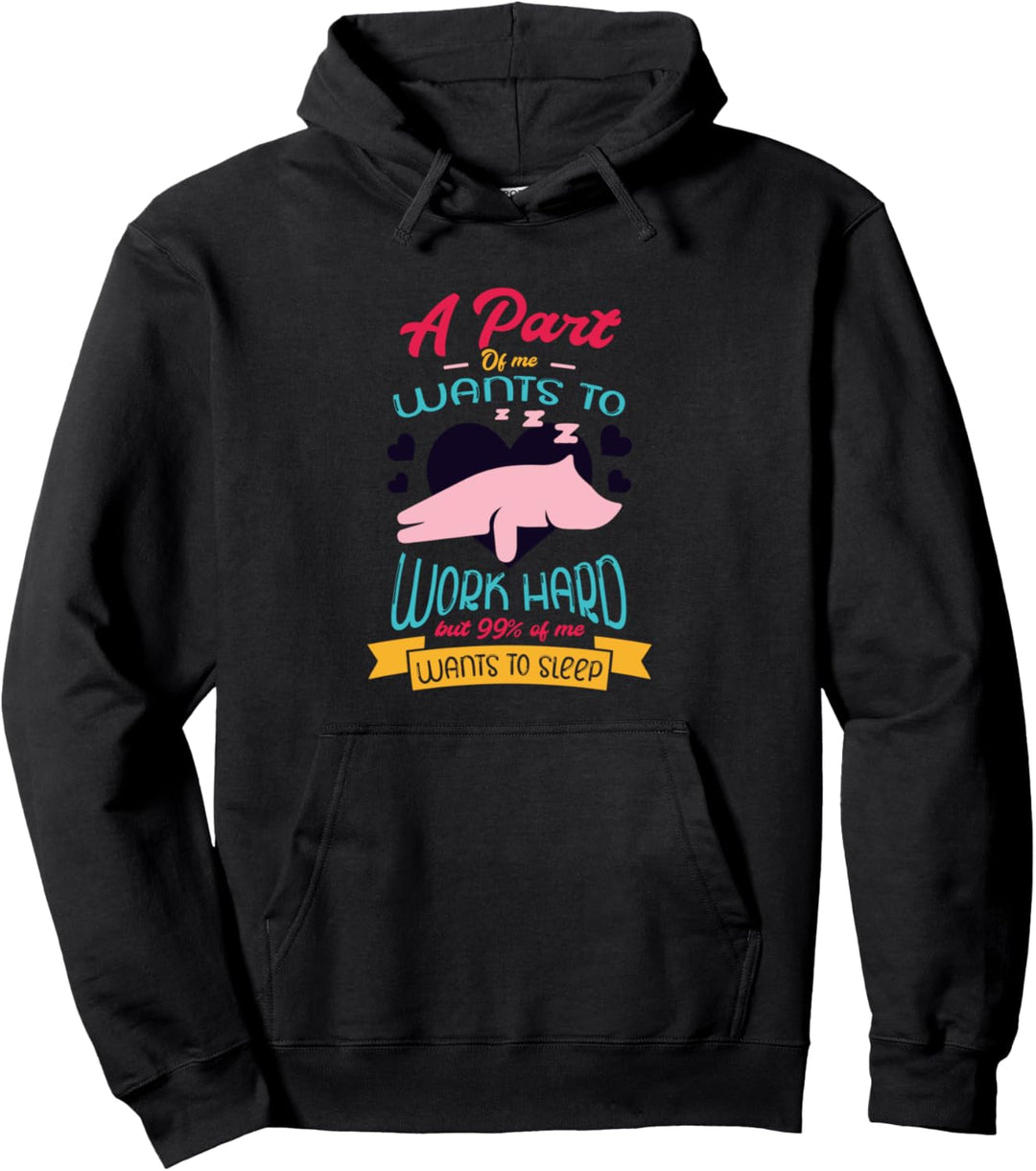Faule müde Katze Ironische Montag Büroarbeit Pullover Hoodie