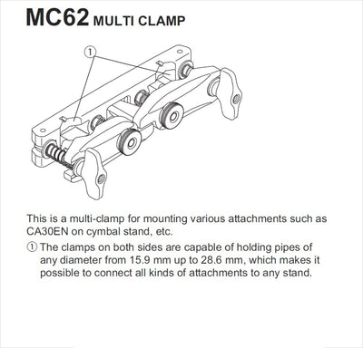 TAMA Doppel Multi Clamp Halter - (MC62)