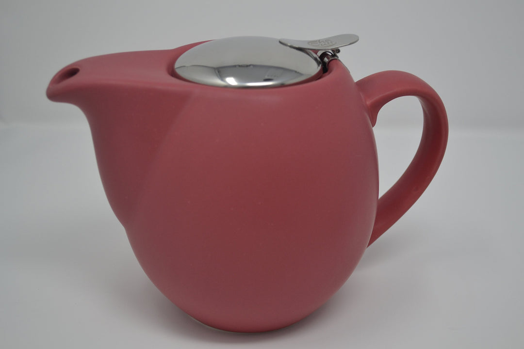 Saara, 0,9 Liter Teekanne aus Keramik mit Einsatz, keramik, Matt Berry Red, 0.9 Litre, Matt Berry Re