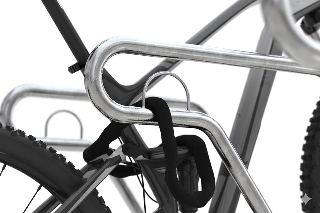 Anlehnparker 2622 XBF | Fahrradständer beidseitig | für 12 extra breite Fahrräder | erweiterbar | Ab