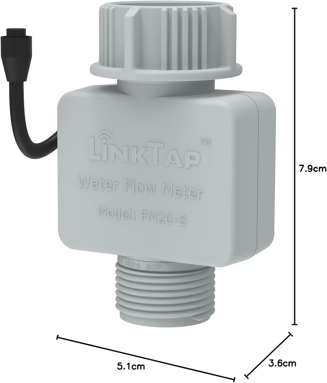 LinkTap Micro-Durchflussmesser - Kompatibel G2S und G2 Wasserzeitschaltuhren, Ideal für Tröpfchenbew