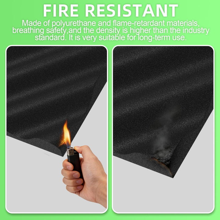 Foneso Akustikschaumstoff,Schalldämmung, Akustikpaneele, 3D Hochdichte Schallabsorber Wand, Schalldä