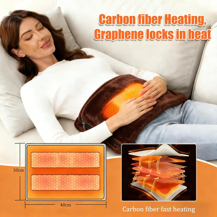 Ahigh Handwärmer Elektrisch, 10000mAh Akku USB Wiederaufladbarer, Handwärmer Kinderwagen 3-Stufen-He