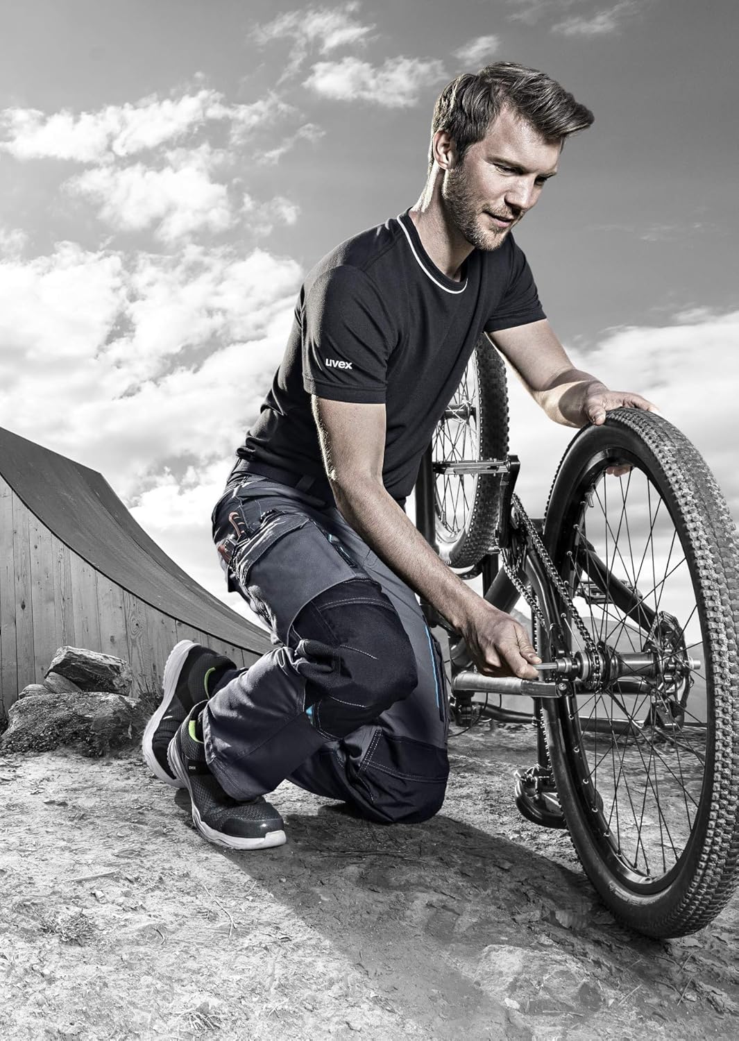 Uvex Tune-Up Herren-Arbeitshose lang - robuste Männer-Arbeitshosen mit Kniepolster-Taschen - 35% Bau