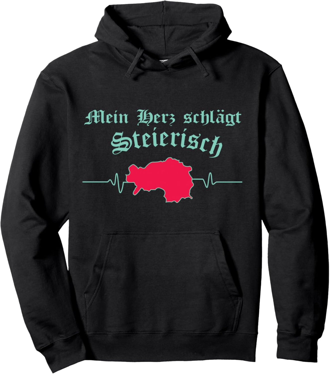 Steiermark Steirisch Wappen Herzschlag Steirer Pullover Hoodie