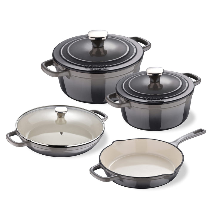 MasterPro Unique | Topfset 7-Teilig mit 3 Pfannen von 19, 27 und 30,5 cm Durchmesser und 1 Pfanne vo