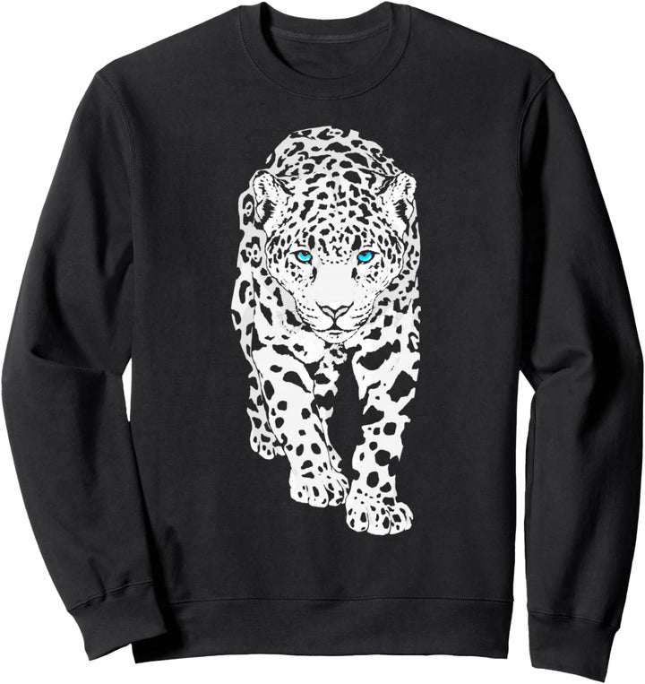 Snow Leopard Big Cat Wildlife Sweatshirt