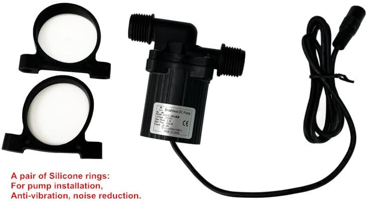 SHYSKY DC40C-2460 Micro Wasserpumpe DC bürstenlos, 24 V 28 W, 6 m 900 LPH, wasserdicht, geräuscharm,