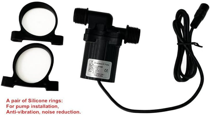 SHYSKY DC40C-2460 Micro Wasserpumpe DC bürstenlos, 24 V 28 W, 6 m 900 LPH, wasserdicht, geräuscharm,