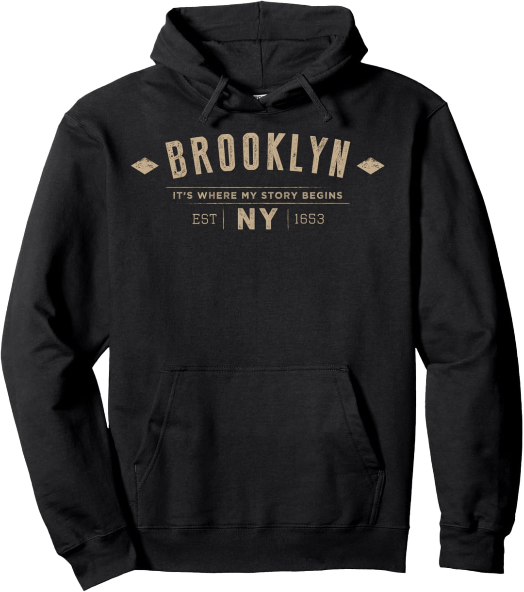 Brooklyn Apparel - Brooklyn NY Pullover Hoodie