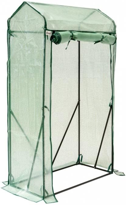 Grindi - Tomaten Gewächshaus, Foliengewächshaus mit PVC Folie und Fernster, Transparent, 100x50x170c