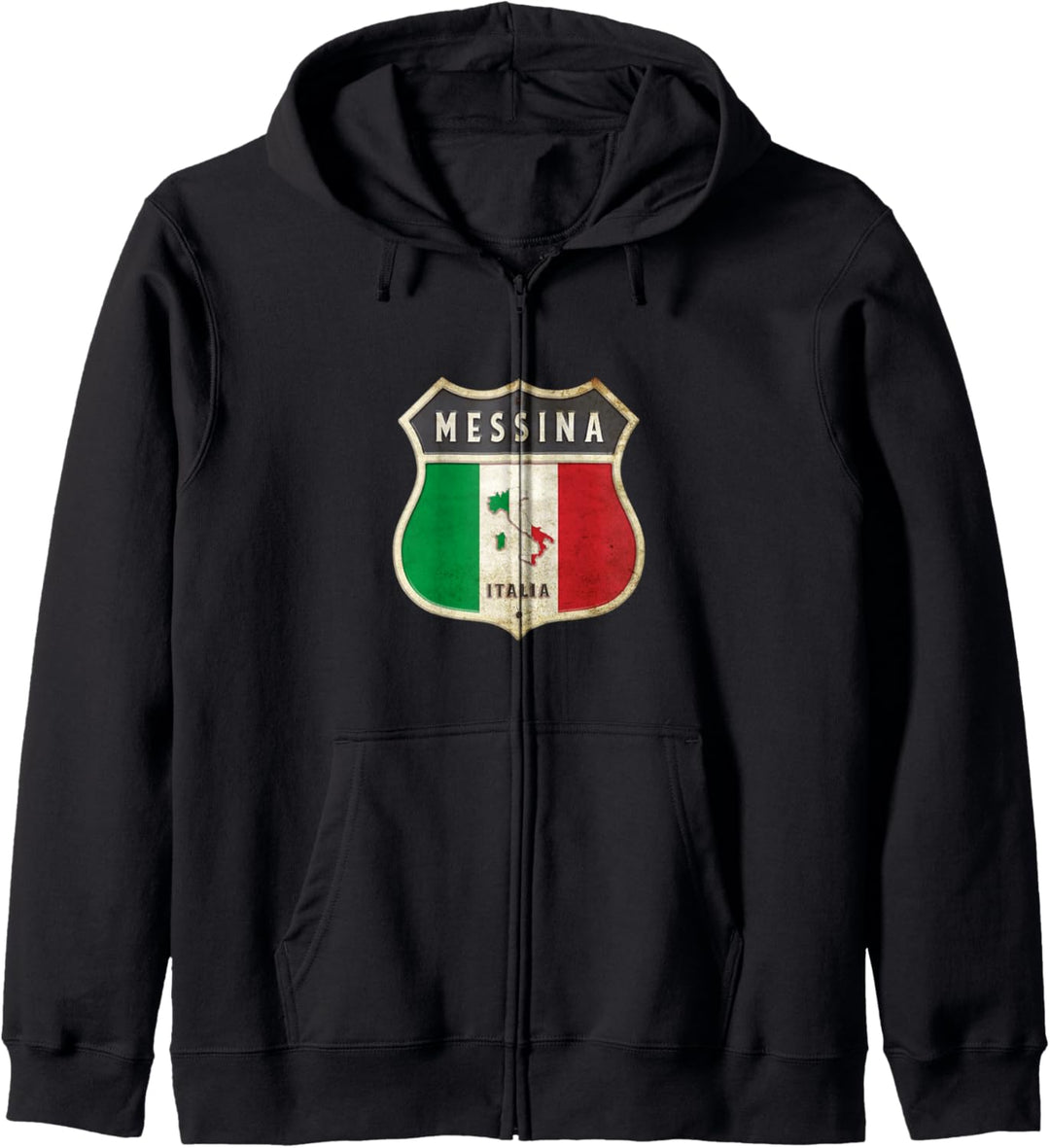 Messina Italien Sizilien Wappen Flaggen Stadt / Geschenk Kapuzenjacke