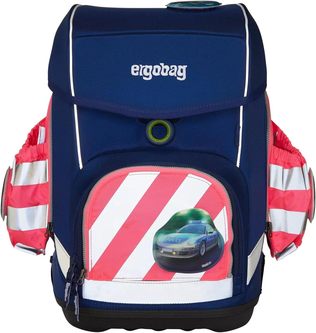 ergobag Seitentaschen Zip-Set mit Reflektorstreifen Sichtbarkeits-Set mit Seitentaschen pack cubo un