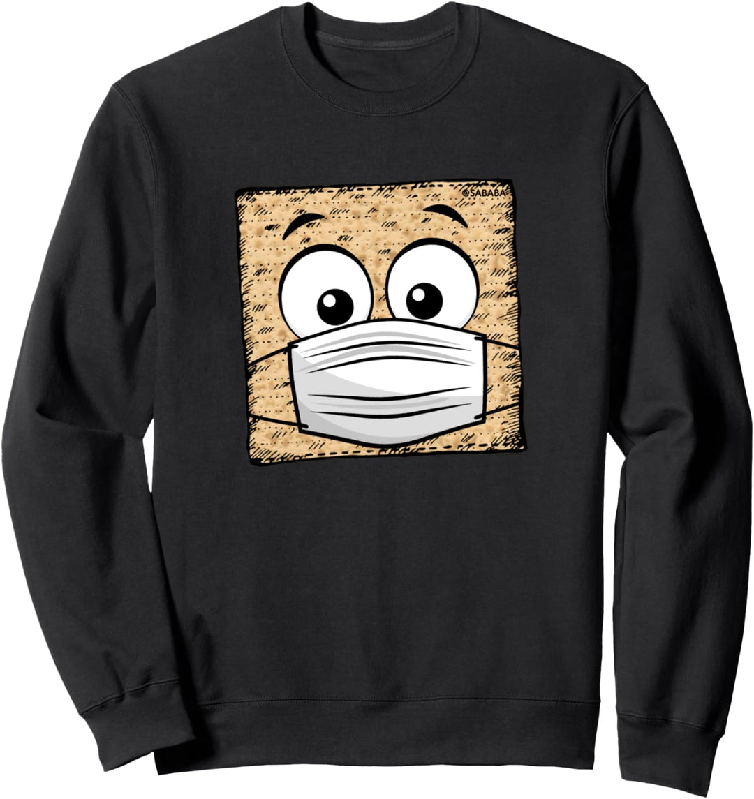 Lustige Pessach Matzo Matzah tragende Gesichtsmaske Sweatshirt
