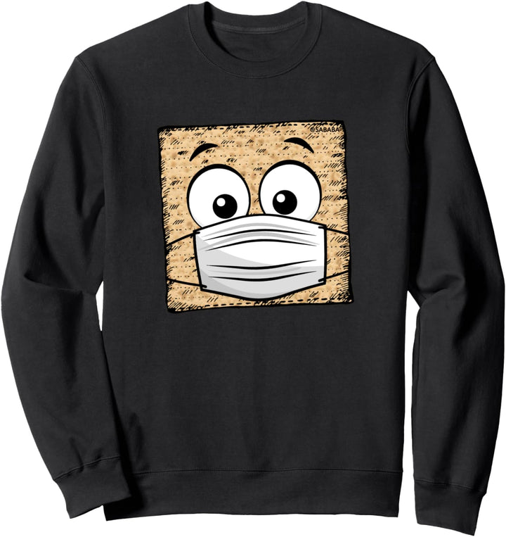 Lustige Pessach Matzo Matzah tragende Gesichtsmaske Sweatshirt