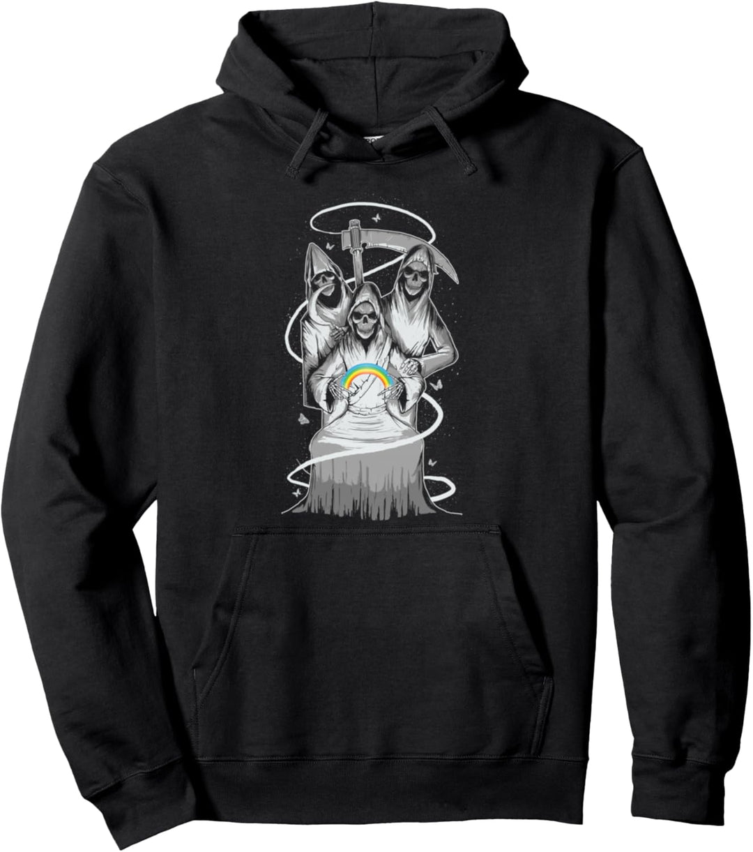 Reaper Rainbow – Edgy Aesthetic Streetwear Pullover Hoodie