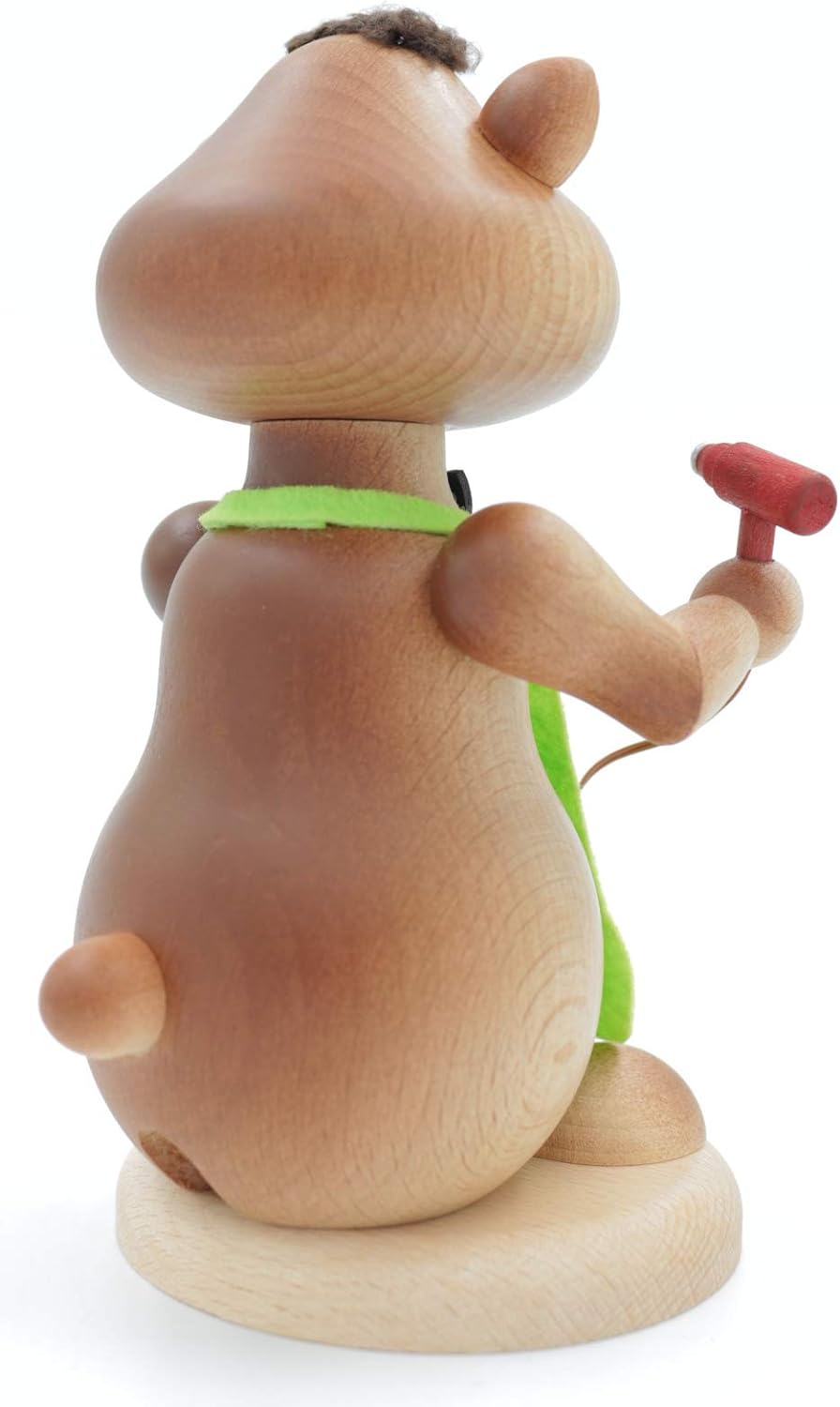 Kuhnert - Erzgebirgische Holzkunst Räuchermann Räucherfigur Hamster 18cm - Friseur, Friseur