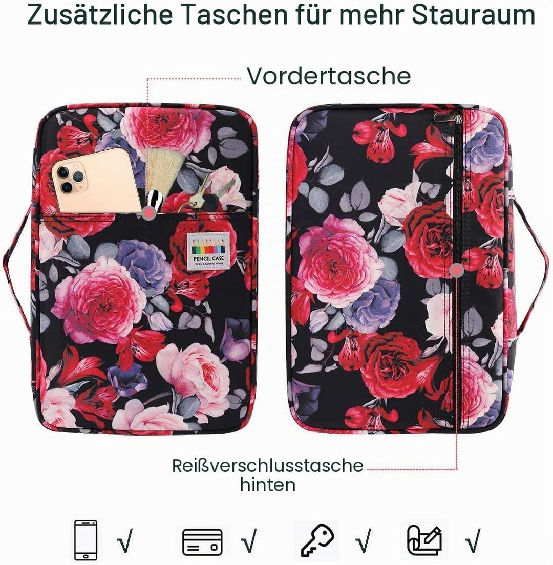 JAKAGO Federmäppchen Grosse Kapazität für 300 Stifte Aufbewahrung Buntstifte,Wasserdicht Pencil Case