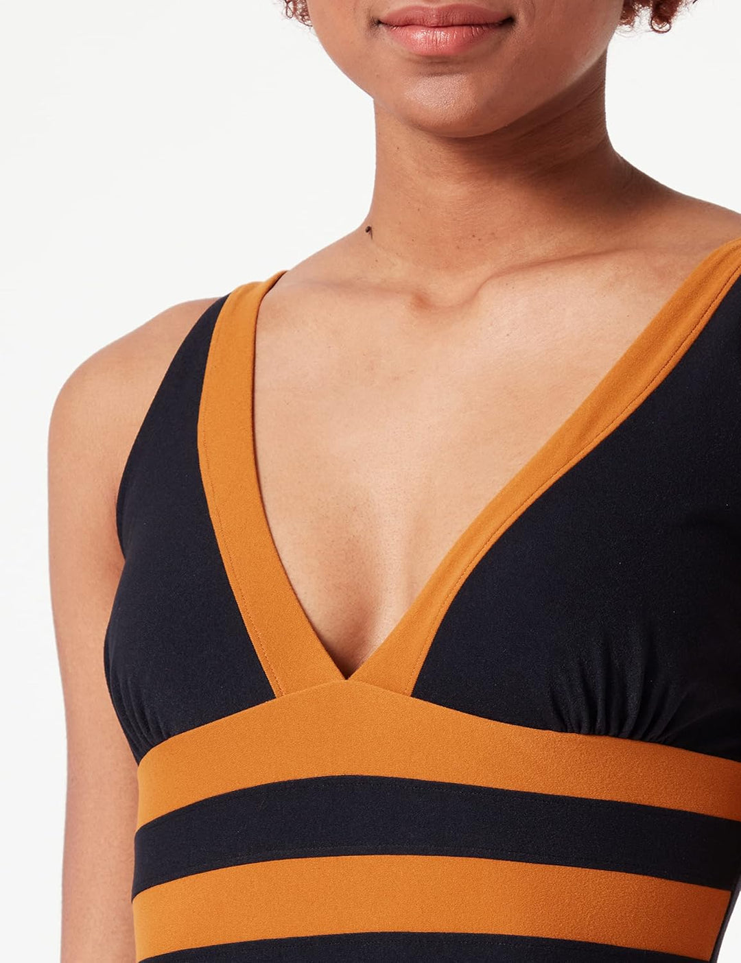 Haute Pression Damen Badeanzug 36 Grosse Grössen Noir/Caramel, 36 Grosse Grössen Noir/Caramel