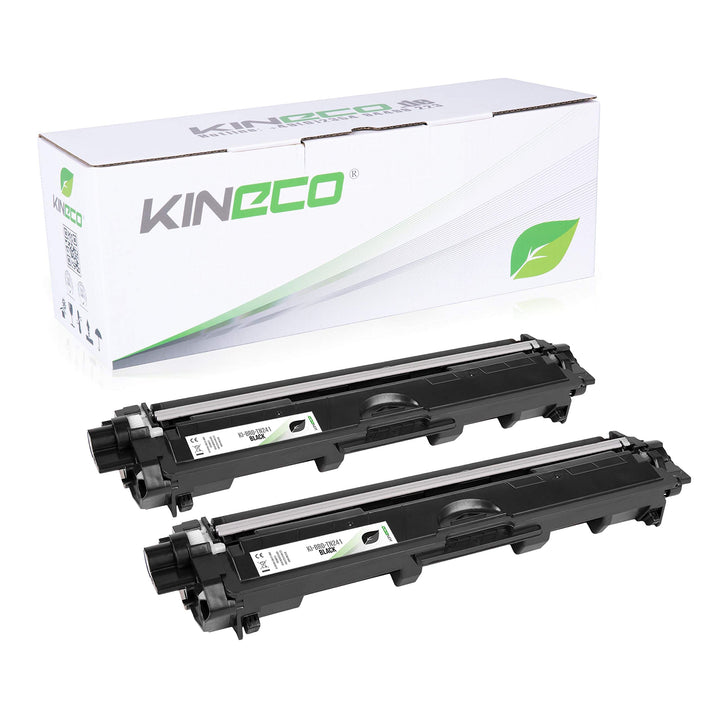 Kineco 2X Toner ersetzt TN241BK TN245 Doppelpack 2X Schwarz für Brother HL-3142CW MFC-9332CDW