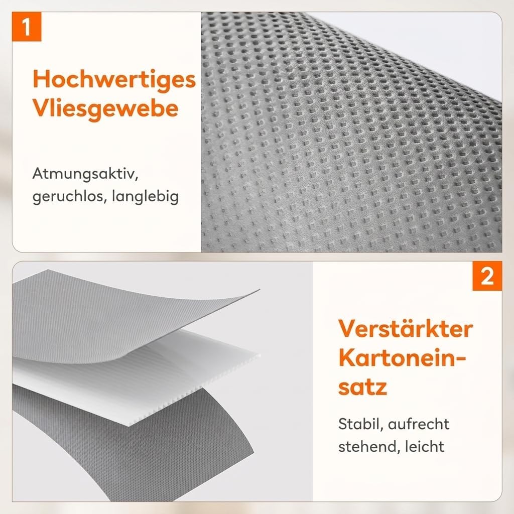 Lifewit 6 Stück Bettlakenbeutel, Faltbarer Bettwäsche-Organizer für Bettlaken mit Klarsichtfenster,