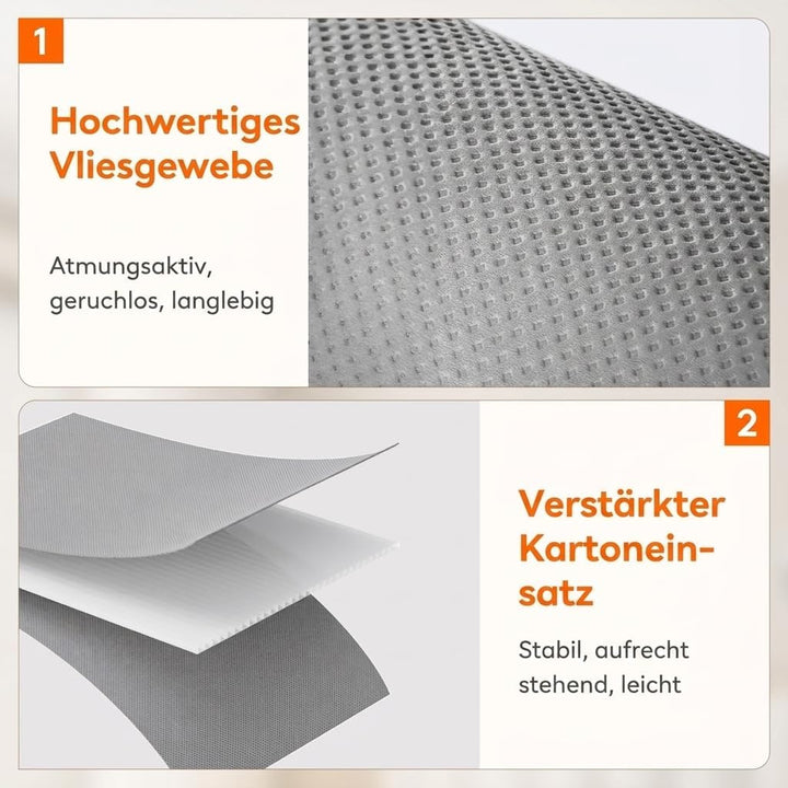 Lifewit 6 Stück Bettlakenbeutel, Faltbarer Bettwäsche-Organizer für Bettlaken mit Klarsichtfenster,