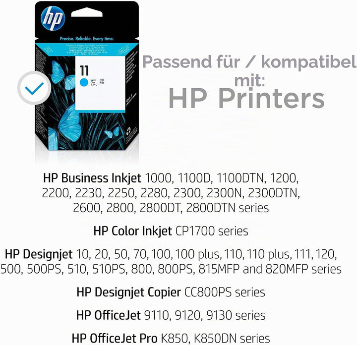 HP C4811A 11 Druckkopf cyan 24.000 Seiten