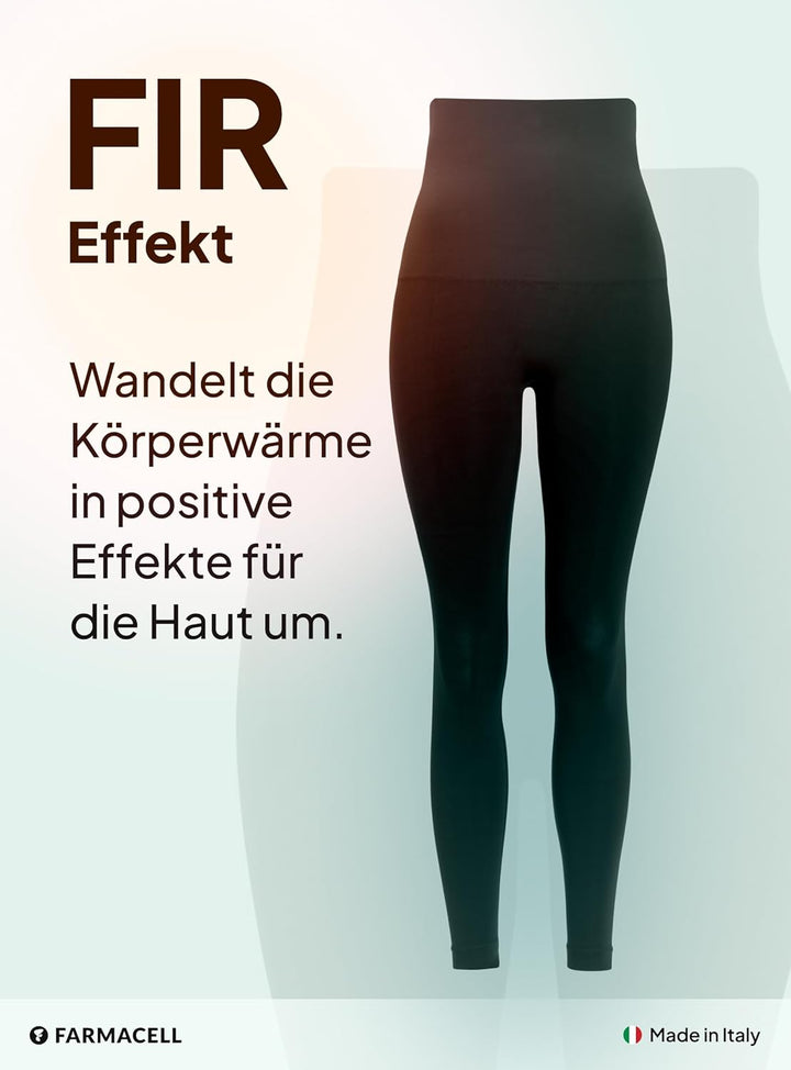 FarmaCell Bodyshaper 609Y - Leggings INNERGY mit FIR Schlankeitseffekt - Anticellulite-Leggings M Sc