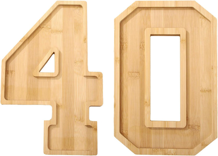 Hapivida Charcuterie Serviertablett Holz mit Zahlen 30x20 cm Befüllbare Charcuterie Brettbox Feinkos