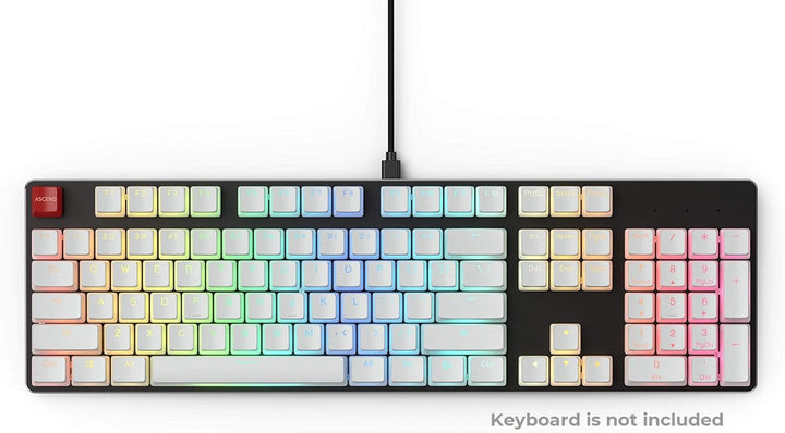 Glorious PC Gaming Race Aura V2 Capuchon de Clavier Black, Black