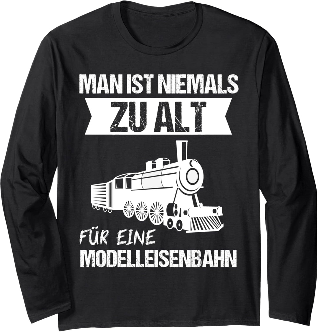 Dampflok Lokomotiven Eisenbahn Dampflokomotive Langarmshirt
