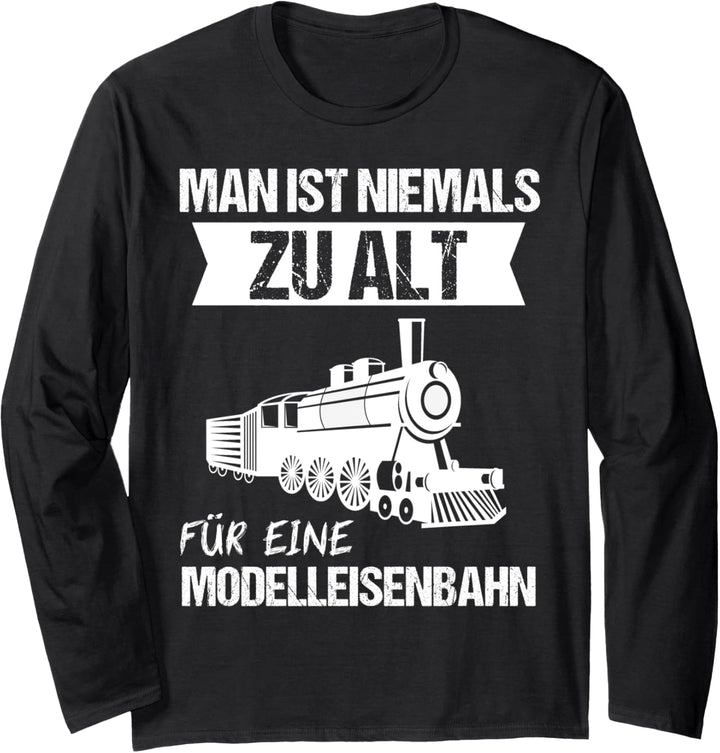 Dampflok Lokomotiven Eisenbahn Dampflokomotive Langarmshirt