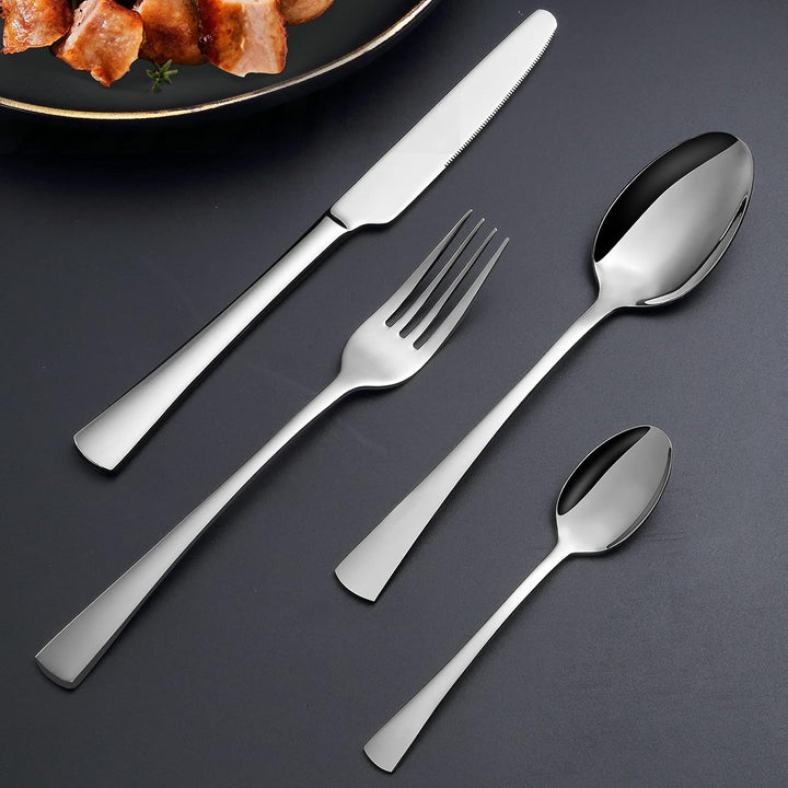 Bestdin Besteck Set 6 Personen, 24 teilig Edelstahl Besteckset, Essbesteck Set mit Messer Gabel Löff