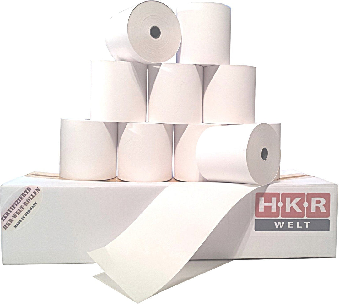 50 Thermorollen 80mm x 80m x 12mm [Ø 80mm] - Thermopapier Bonrolle - 80mm, 80m lang - 50 Stück - zer