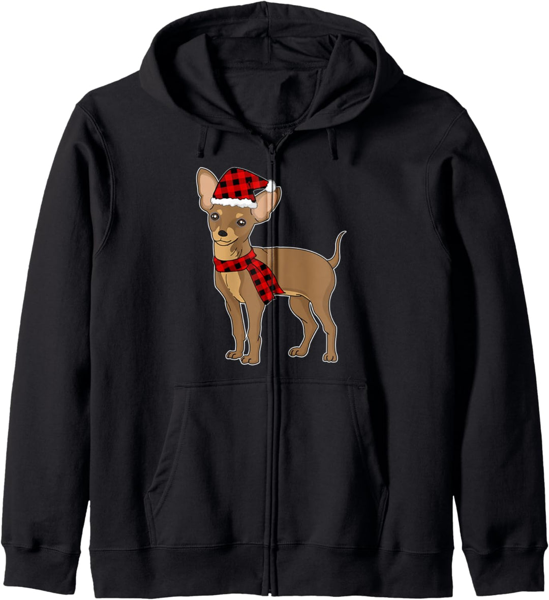 Lustiges Chihuahua Weihnachten Chihuahua Hunde Kapuzenjacke