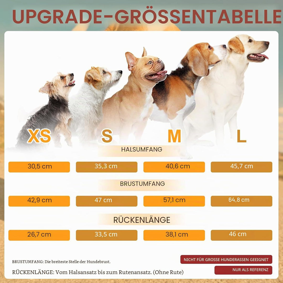 BEAUTYZOO Regenmantel mit integriertem Geschirr für kleine und mittlere Hunde – Wasserechte Hundereg