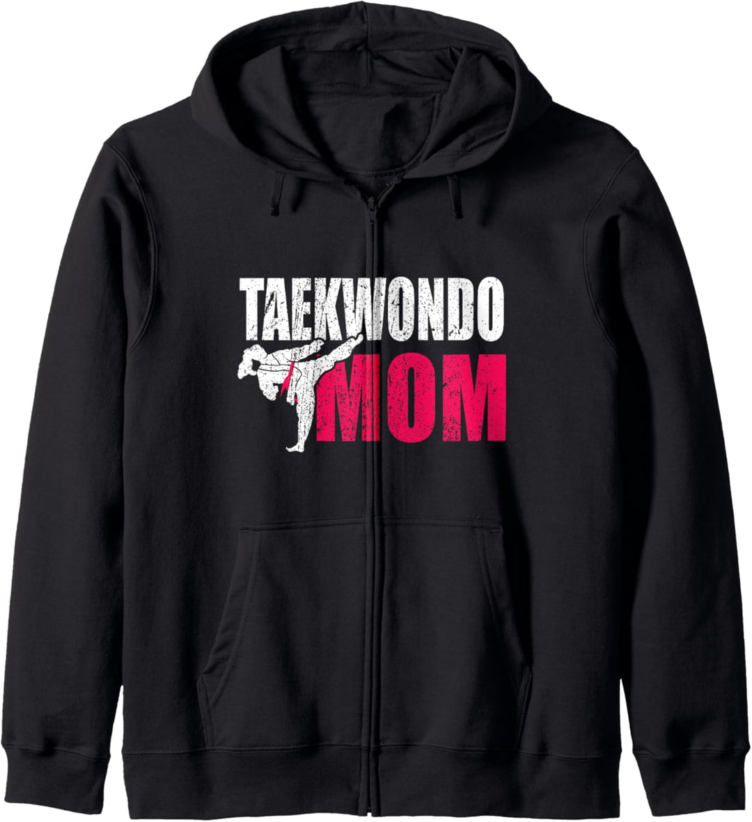 Taekwondo Mom Geschenk Kapuzenjacke