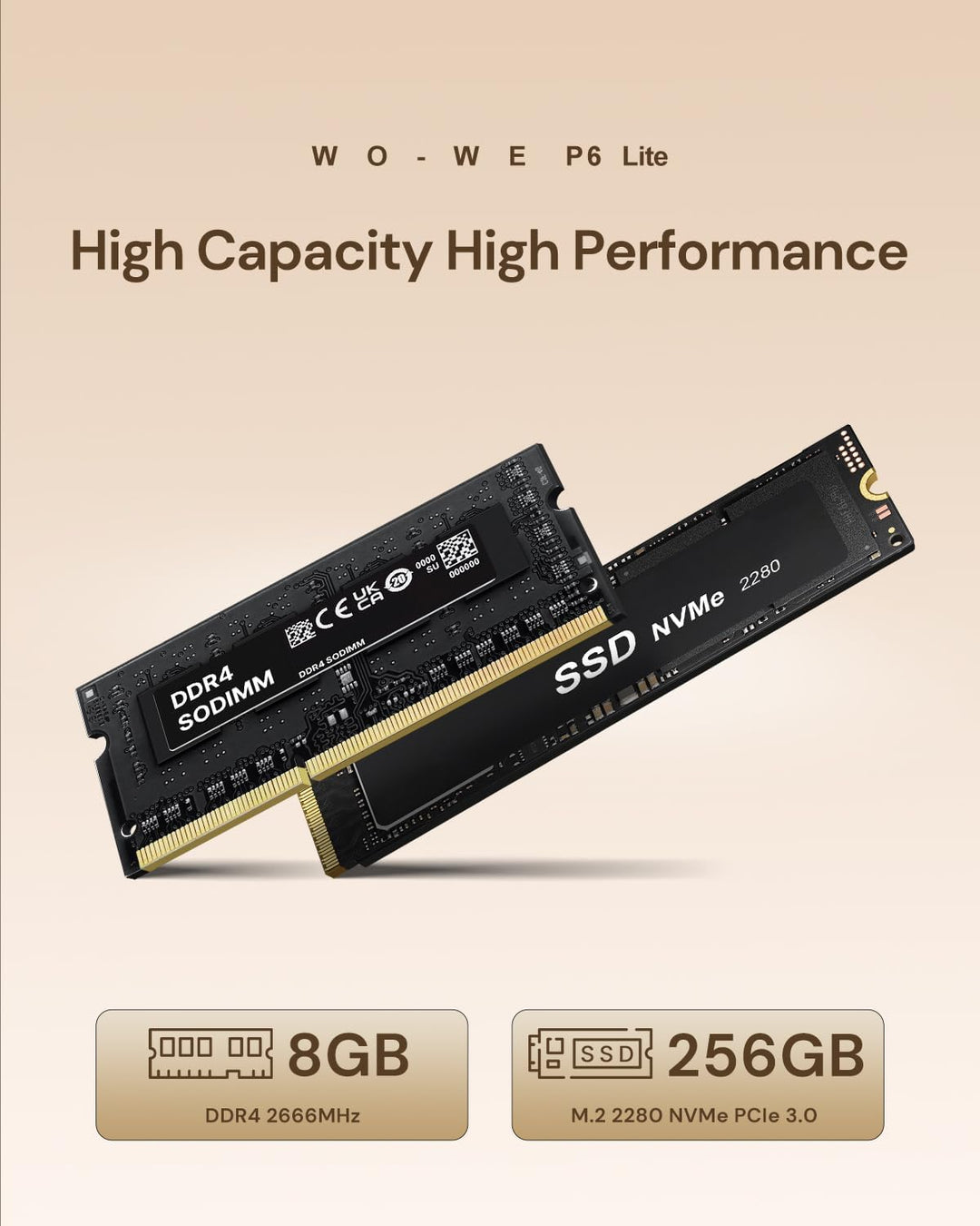 wo-we Mini PC,AMD Ryzen 5 3500U(Βeats 4300U/N150,Up to 3.7 GHz),8GB DDR4 256GB SSD,Radeon Vega 8,Min