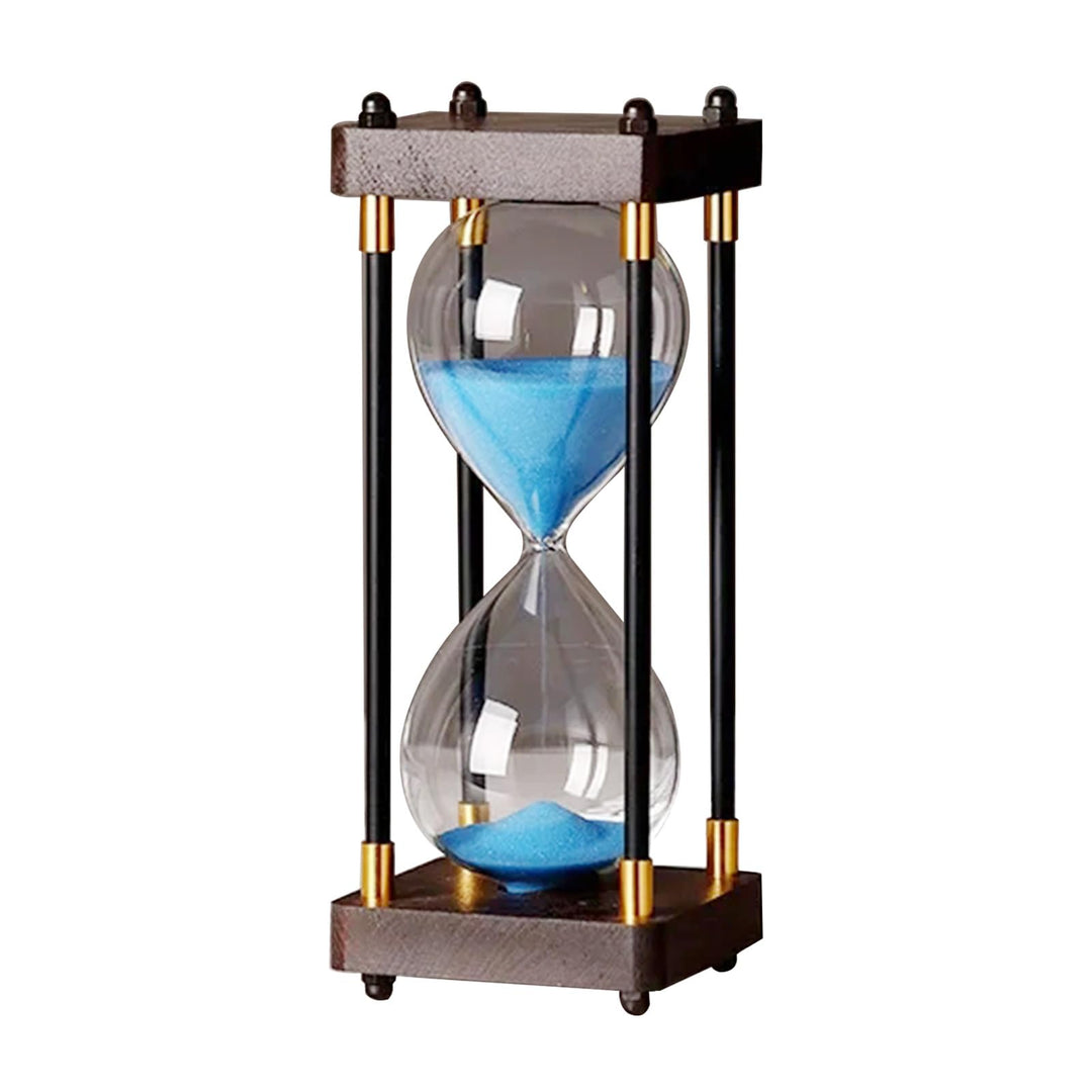 Grosse Sanduhr 60 Minuten, Sanduhr aus Holz, Regenbogen Glas Deko Sanduhren, Geschenk Sanduhr, für H