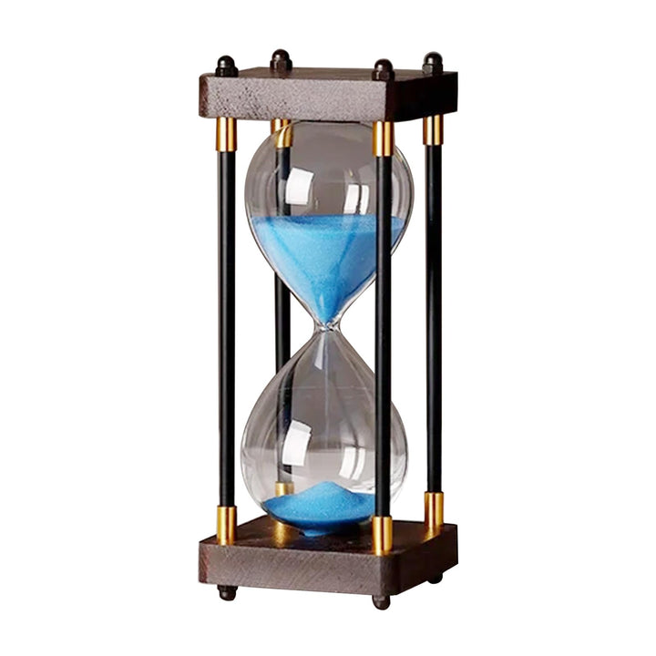 Grosse Sanduhr 60 Minuten, Sanduhr aus Holz, Regenbogen Glas Deko Sanduhren, Geschenk Sanduhr, für H