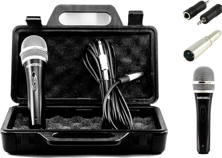 TronicXL Mikrofon dynamisch + Koffer + Kabel + Adapter XLR Klinke 6,35mm 3,5mm Universal Handmikrofo