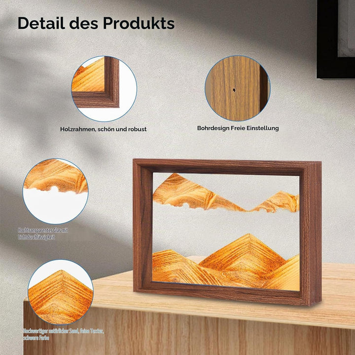 AzureLeap Sandbilder zum Drehen 3D Sandscape die Sandkunst in Tiefsee Fliessende Sandmalerei Sandbil