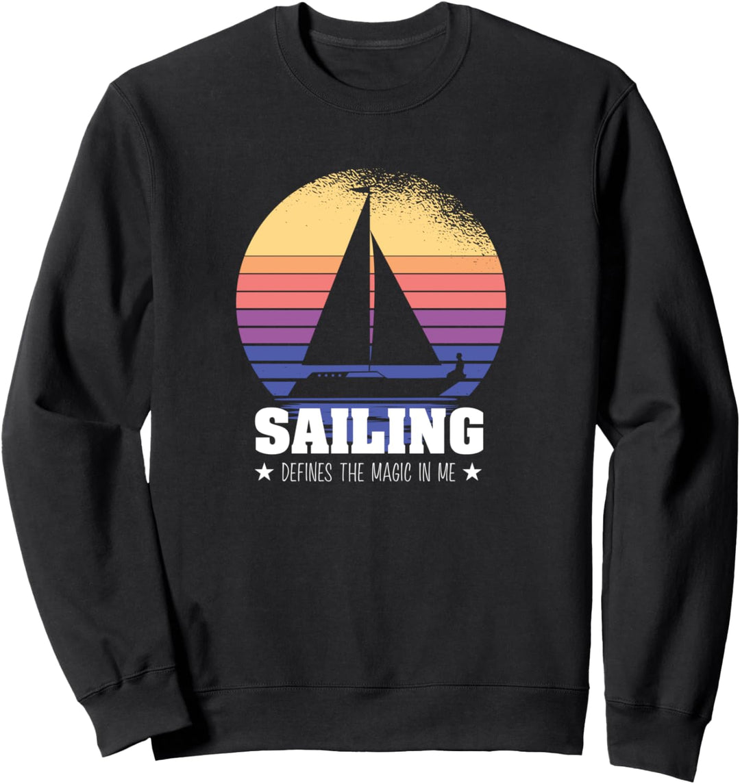 Segeln definiert die Magie. In mir Segler, Skipper Sweatshirt