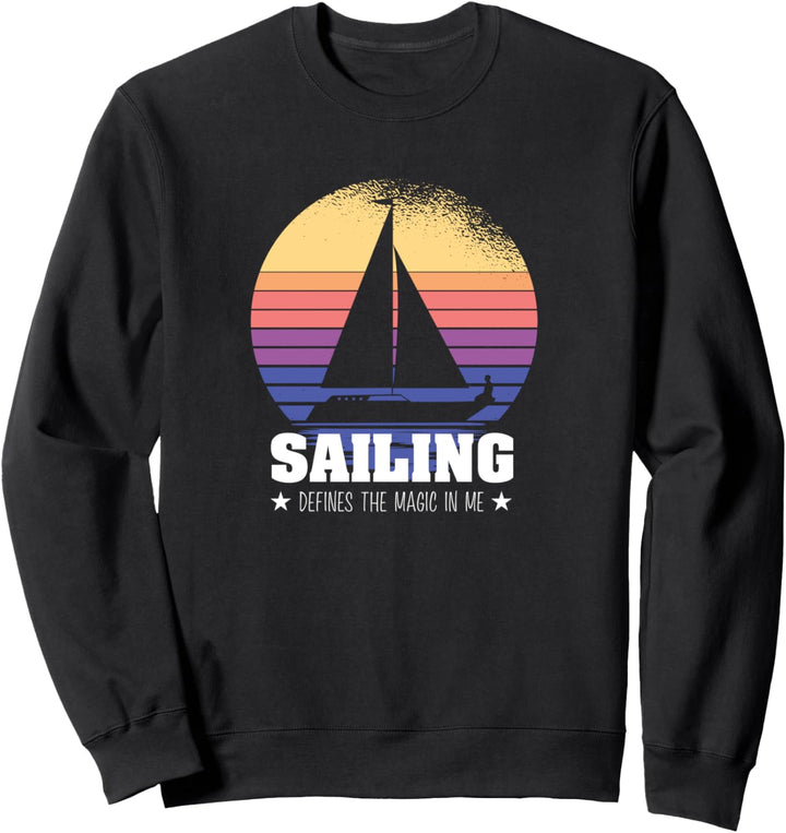 Segeln definiert die Magie. In mir Segler, Skipper Sweatshirt