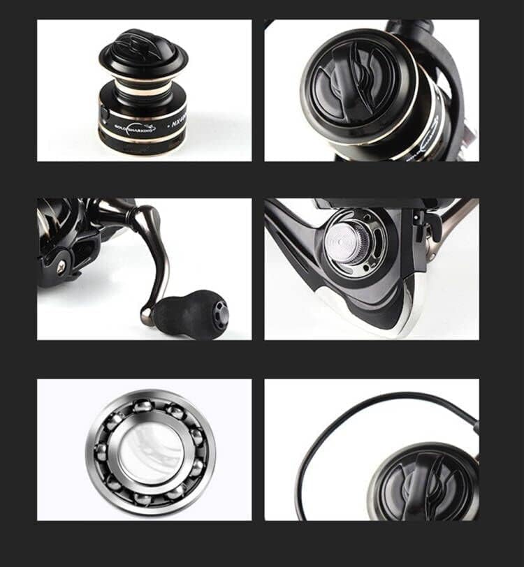 Boat Rock Spinning Angelrolle 12BB/14BB 5.2: 1/4.7:1 Karpfen-Angelrolle aus Metall 1000 2000 3000 40